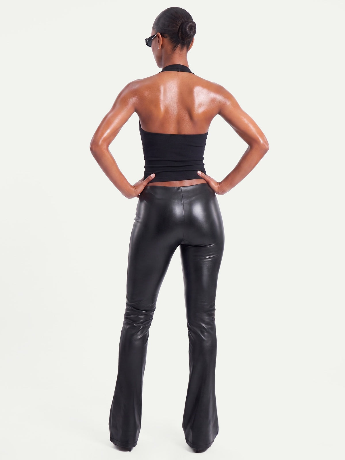 Legging Asymétrique Leather Effect