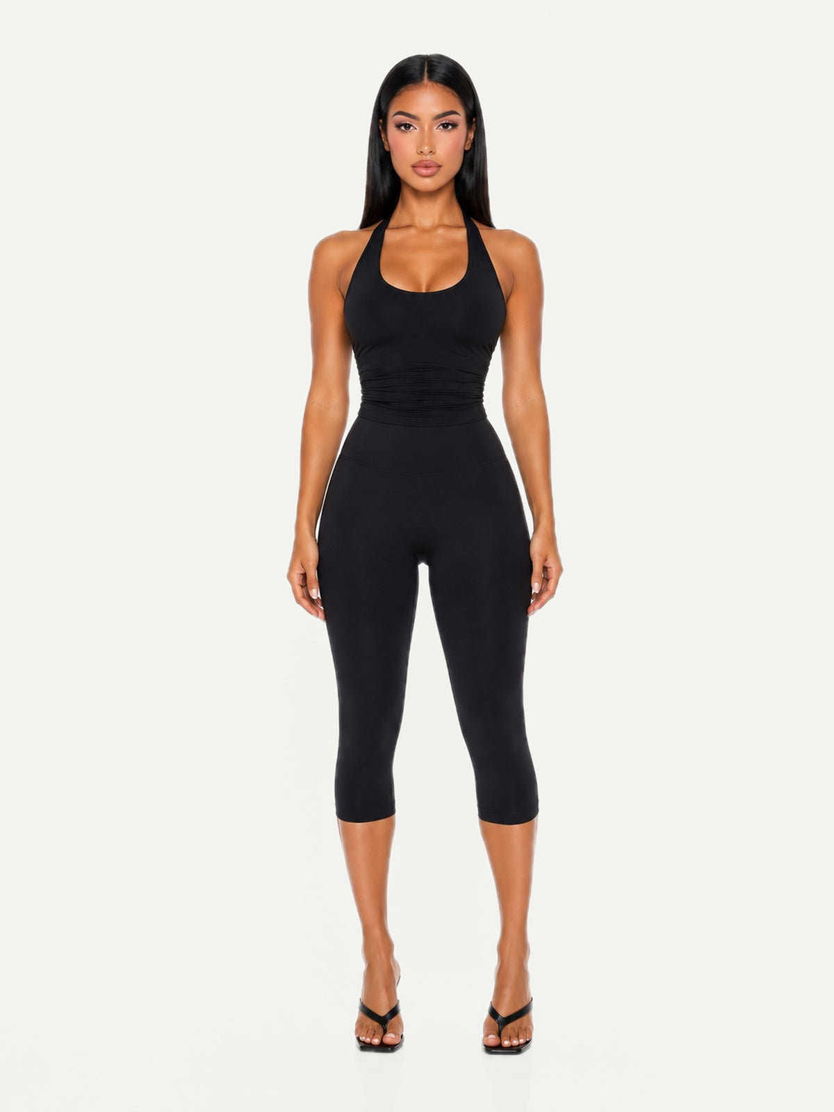 TOP HALTER NOIR