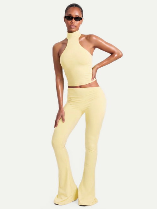 TOP COL ROULÉ BUTTER YELLOW