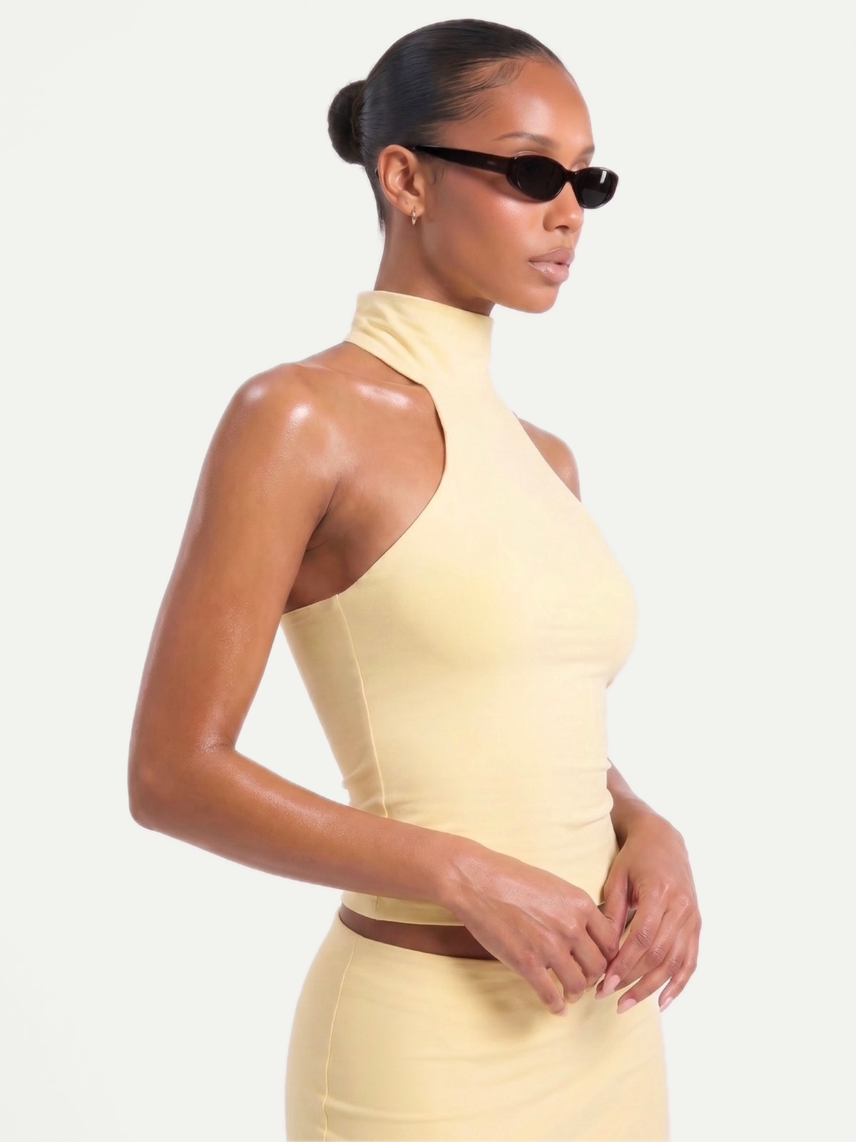 TOP COL ROULÉ BUTTER YELLOW
