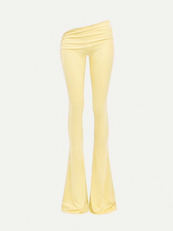 LEGGING ASYMÉTRIQUE ÉVASÉE BUTTER YELLOW