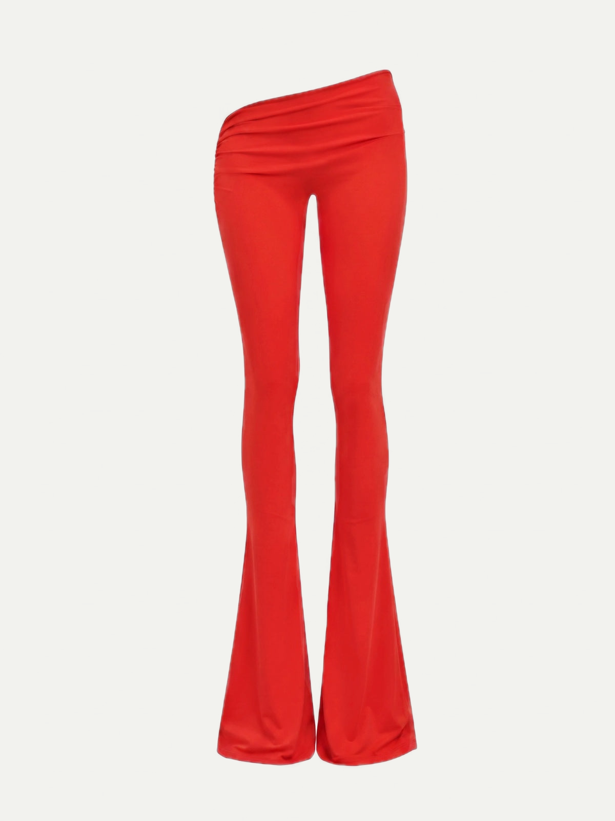 LEGGING ASYMÉTRIQUE ÉVASÉE - ROUGE
